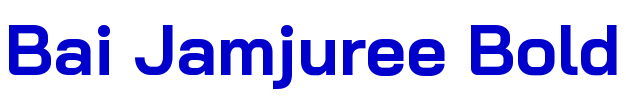 Bai Jamjuree Bold font